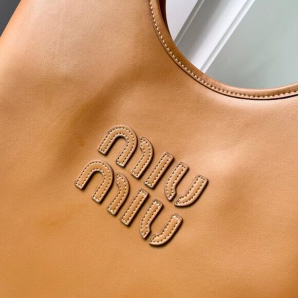 Miu Miu Ivy Suede And Crochet Shoulder Bag - Picture 6 of 9